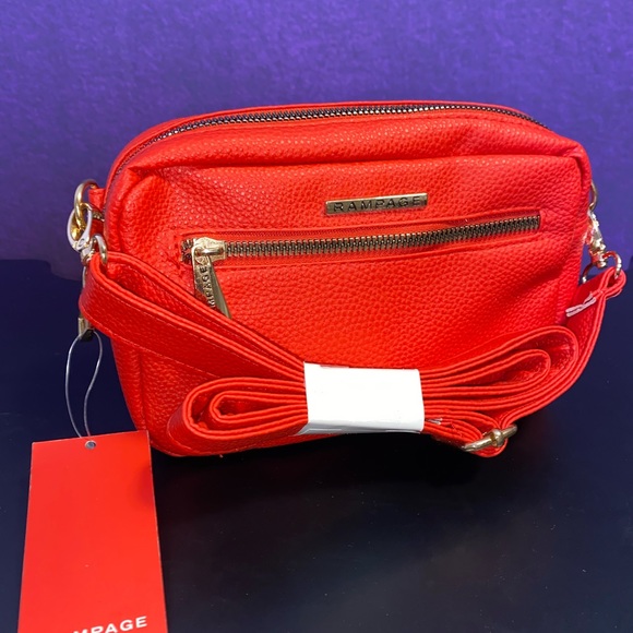 Red & Gold Rampage Shoulder Bag - Picture 3 of 9